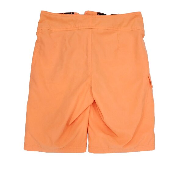 Mossimo Boardshorts Mens 28 / Boys 16 Bright Neon Orange Mesh Lined - Picture 6 of 12